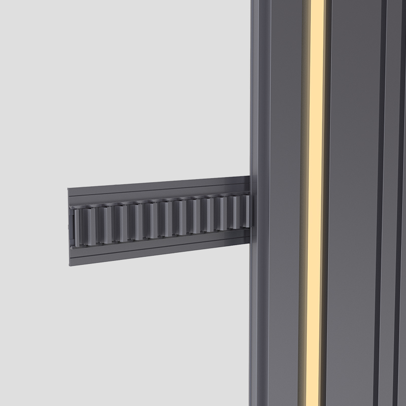 LR-1600 integrated LED lighting channel within the panel