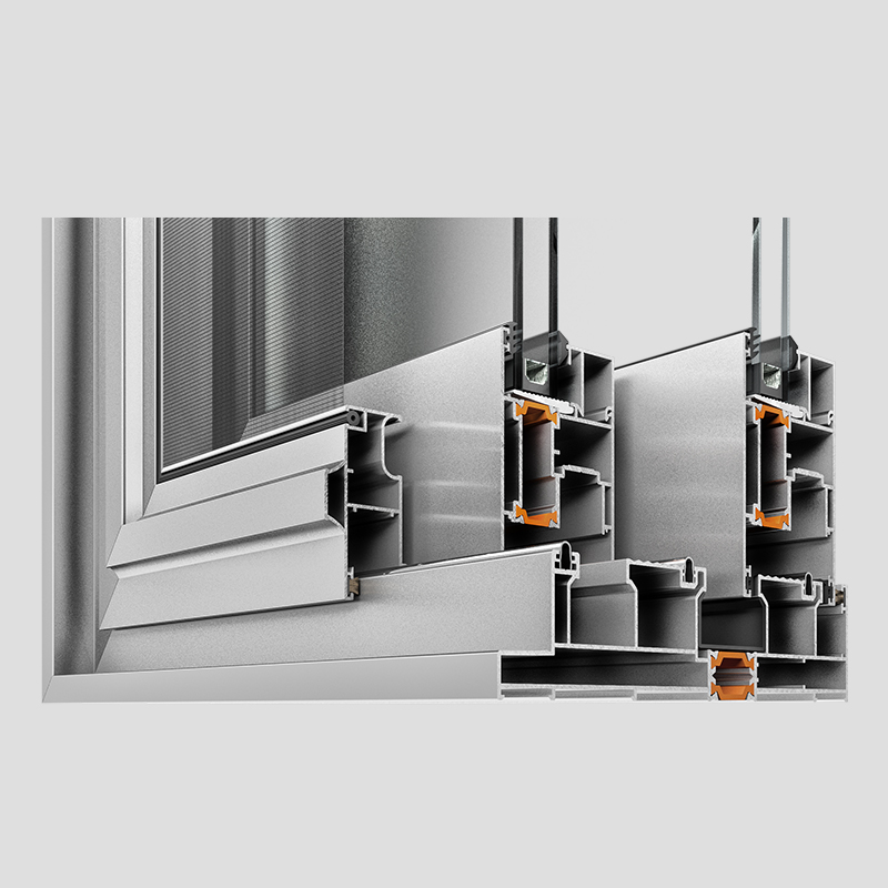 LR-3500 rail, bearing, fly screen and sash section detail