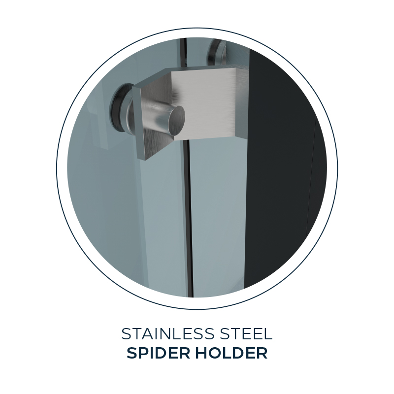 LR-4900 stainless steel Spider glass holder