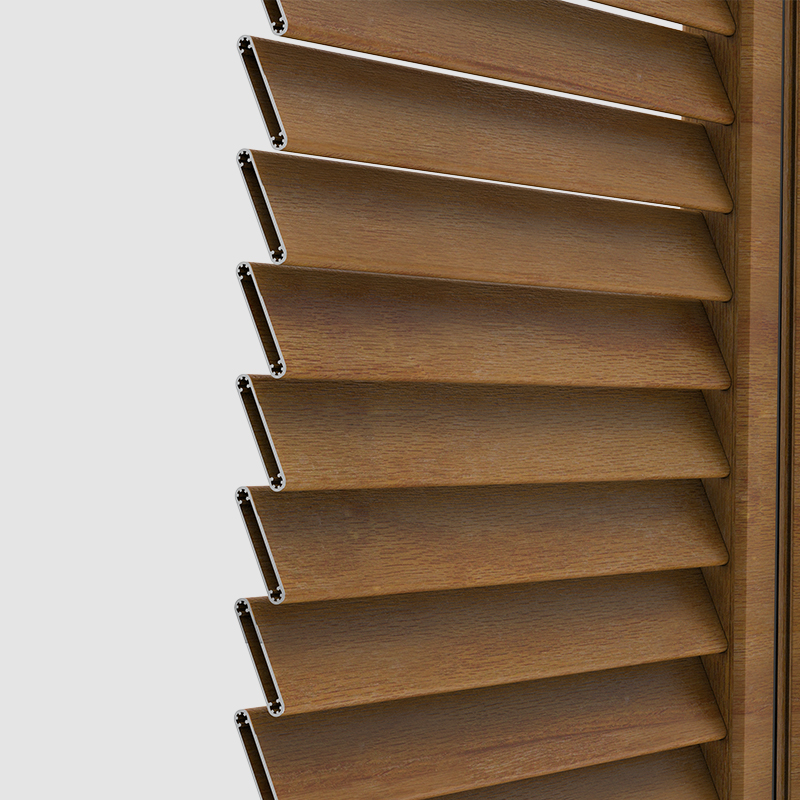 LR-6000 aluminum louver profile detail