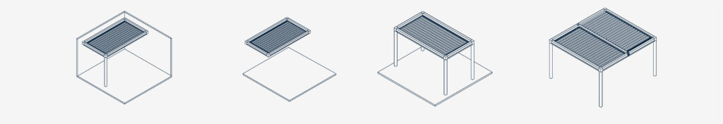 LR-8700 wall-mounted and freestanding installation configurations