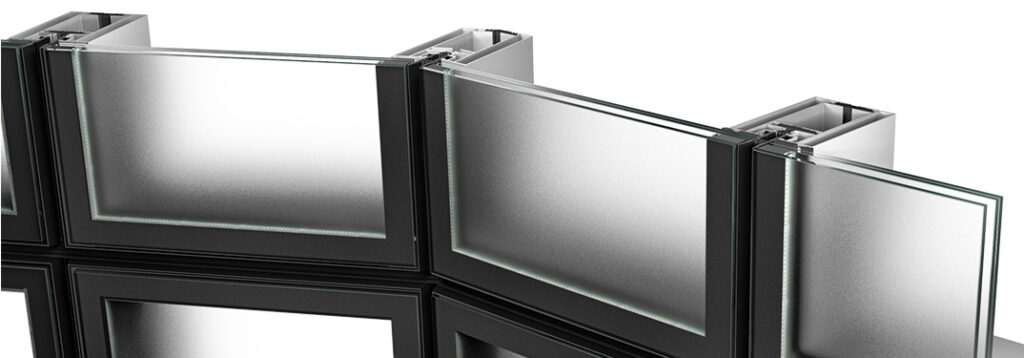 Curved LR-9500 facade module created with Cold Bending technology