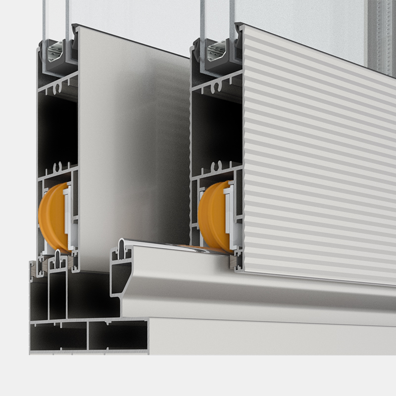 LR-2200 bearing, rail and sliding sash section detail