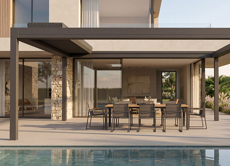 LR-8700 Rolling Roof Pergola Sistemi